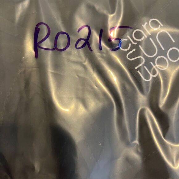 Clara Sun Woo Black Pullover Dress Asymmetric Hem Sleeveless Round Neck Size XL - Picture 7 of 7